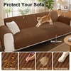 image:imageSmiry Couch Covers for Dogs Non Slip Plush Washable Sofa Cover for PetsChocolate