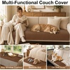 image:imageSmiry Couch Covers for Dogs Non Slip Plush Washable Sofa Cover for PetsChocolate