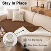 image:imageSmiry Couch Covers for Dogs Non Slip Plush Washable Sofa Cover for PetsChocolate