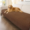 image:imageSmiry Couch Covers for Dogs Non Slip Plush Washable Sofa Cover for PetsChocolate