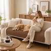 image:imageSmiry Couch Covers for Dogs Non Slip Plush Washable Sofa Cover for PetsChocolate