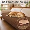 image:imageSmiry Couch Covers for Dogs Non Slip Plush Washable Sofa Cover for PetsChocolate