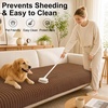image:imageSmiry Couch Covers for Dogs Non Slip Plush Washable Sofa Cover for PetsChocolate