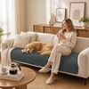 image:imageSmiry Couch Covers for Dogs Non Slip Plush Washable Sofa Cover for PetsDark Grey