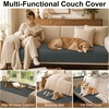 image:imageSmiry Couch Covers for Dogs Non Slip Plush Washable Sofa Cover for PetsDark Grey