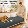image:imageSmiry Couch Covers for Dogs Non Slip Plush Washable Sofa Cover for PetsDark Grey