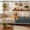 image:imageSmiry Couch Covers for Dogs Non Slip Plush Washable Sofa Cover for PetsDark Grey