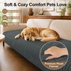 image:imageSmiry Couch Covers for Dogs Non Slip Plush Washable Sofa Cover for PetsDark Grey