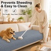 image:imageSmiry Couch Covers for Dogs Non Slip Plush Washable Sofa Cover for PetsGrey