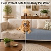 image:imageSmiry Couch Covers for Dogs Non Slip Plush Washable Sofa Cover for PetsGrey