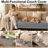 image:imageSmiry Couch Covers for Dogs Non Slip Plush Washable Sofa Cover for PetsGrey