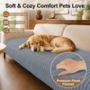 image:imageSmiry Couch Covers for Dogs Non Slip Plush Washable Sofa Cover for PetsGrey