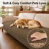 image:imageSmiry Couch Covers for Dogs Non Slip Plush Washable Sofa Cover for PetsMocha