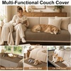 image:imageSmiry Couch Covers for Dogs Non Slip Plush Washable Sofa Cover for PetsMocha