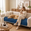 image:imageSmiry Couch Covers for Dogs Non Slip Plush Washable Sofa Cover for PetsNavy