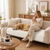 image:imageSmiry Couch Covers for Dogs Non Slip Plush Washable Sofa Cover for PetsWhite