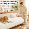 image:imageSmiry Couch Covers for Dogs Non Slip Plush Washable Sofa Cover for PetsWhite