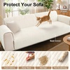 image:imageSmiry Couch Covers for Dogs Non Slip Plush Washable Sofa Cover for PetsWhite