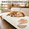 image:imageSmiry Couch Covers for Dogs Non Slip Plush Washable Sofa Cover for PetsWhite