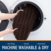 image:imageSmiry Soft Chenille Bathroom Toilet Lid Cover Stays in Place Rubber Backing Covers Machine Washable 175x15 Fits Most Round Elongated and Oblong Lids Accessories Decor Light GreyBrown