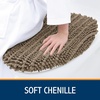 image:imageSmiry Soft Chenille Bathroom Toilet Lid Cover Stays in Place Rubber Backing Covers Machine Washable 175x15 Fits Most Round Elongated and Oblong Lids Accessories Decor Light GreyCamel