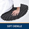 image:imageSmiry Soft Chenille Bathroom Toilet Lid Cover Stays in Place Rubber Backing Covers Machine Washable 175x15 Fits Most Round Elongated and Oblong Lids Accessories Decor Light GreyDark Grey