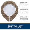 image:imageSmiry Soft Chenille Bathroom Toilet Lid Cover Stays in Place Rubber Backing Covers Machine Washable 175x15 Fits Most Round Elongated and Oblong Lids Accessories Decor Light GreyCamel