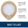 image:imageSmiry Soft Chenille Bathroom Toilet Lid Cover Stays in Place Rubber Backing Covers Machine Washable 175x15 Fits Most Round Elongated and Oblong Lids Accessories Decor Light GreyBeige