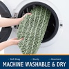 image:imageSmiry Soft Chenille Bathroom Toilet Lid Cover Stays in Place Rubber Backing Covers Machine Washable 175x15 Fits Most Round Elongated and Oblong Lids Accessories Decor Light GreySage Green