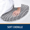 image:imageSmiry Soft Chenille Bathroom Toilet Lid Cover Stays in Place Rubber Backing Covers Machine Washable 175x15 Fits Most Round Elongated and Oblong Lids Accessories Decor Light GreyGrey