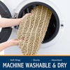 image:imageSmiry Soft Chenille Bathroom Toilet Lid Cover Stays in Place Rubber Backing Covers Machine Washable 175x15 Fits Most Round Elongated and Oblong Lids Accessories Decor Light GreyBeige