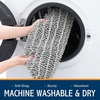 image:imageSmiry Soft Chenille Bathroom Toilet Lid Cover Stays in Place Rubber Backing Covers Machine Washable 175x15 Fits Most Round Elongated and Oblong Lids Accessories Decor Light GreyLight Grey