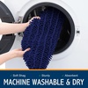 image:imageSmiry Soft Chenille Bathroom Toilet Lid Cover Stays in Place Rubber Backing Covers Machine Washable 175x15 Fits Most Round Elongated and Oblong Lids Accessories Decor Light GreyNavy Blue