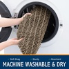 image:imageSmiry Soft Chenille Bathroom Toilet Lid Cover Stays in Place Rubber Backing Covers Machine Washable 175x15 Fits Most Round Elongated and Oblong Lids Accessories Decor Light GreyCamel