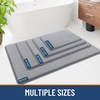 image:imageSmiry Thick Memory Foam Bath Mat 32X20 Ultra Soft NonSlip Bathroom Rug Plush Water Absorbent Quick Dry and Machine Washable Floor Mat for Shower Tub amp Home Decor GreyGrey