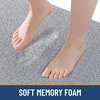 image:imageSmiry Thick Memory Foam Bath Mat 32X20 Ultra Soft NonSlip Bathroom Rug Plush Water Absorbent Quick Dry and Machine Washable Floor Mat for Shower Tub amp Home Decor GreyGrey