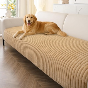 image:imageSmiry Couch Covers for Dogs Non Slip Plush Washable Sofa Cover for PetsCamel