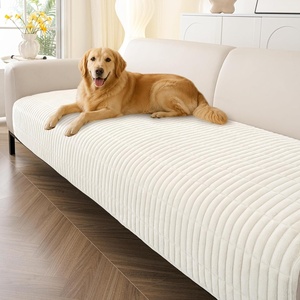 image:imageSmiry Couch Covers for Dogs Non Slip Plush Washable Sofa Cover for PetsWhite