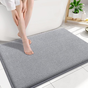 image:imageSmiry Thick Memory Foam Bath Mat 32X20 Ultra Soft NonSlip Bathroom Rug Plush Water Absorbent Quick Dry and Machine Washable Floor Mat for Shower Tub amp Home Decor GreyGrey